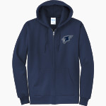 CIMARRON HIGH SCHOOL BLUEJAYS Port & Company Men's Core Fleece Full-Zip Hooded Sweatshirt Front Thumbnail