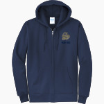 E E SMITH HIGH SCHOOL GOLDEN BULLS <span class="pdp-name-mascot">E E SMITH GOLDEN BULLS</span> Port & Company Men's Core Fleece Full-Zip Hooded Sweatshirt Front Thumbnail