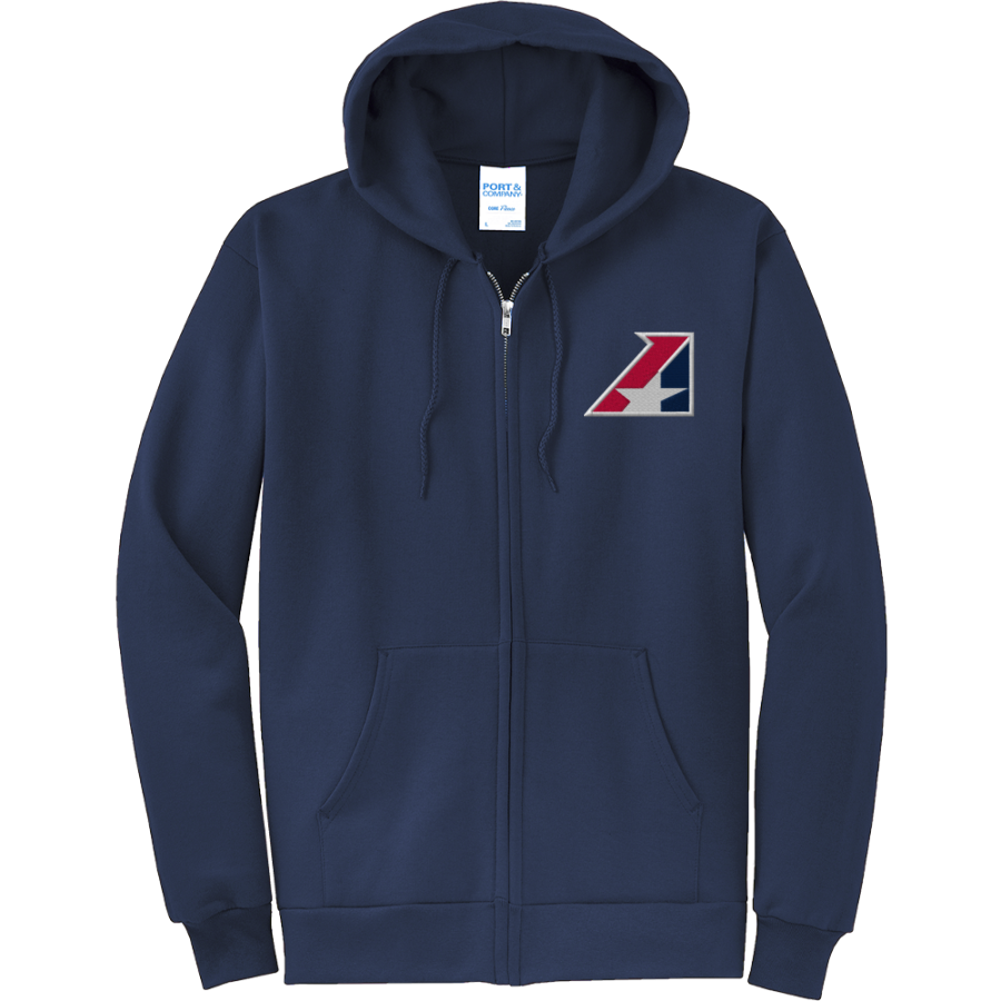 Heart of America Heart of America <span class="pdp-name-mascot">Heart of America Athletic Conference</span> Port & Company Men's Core Fleece Full-Zip Hooded Sweatshirt
