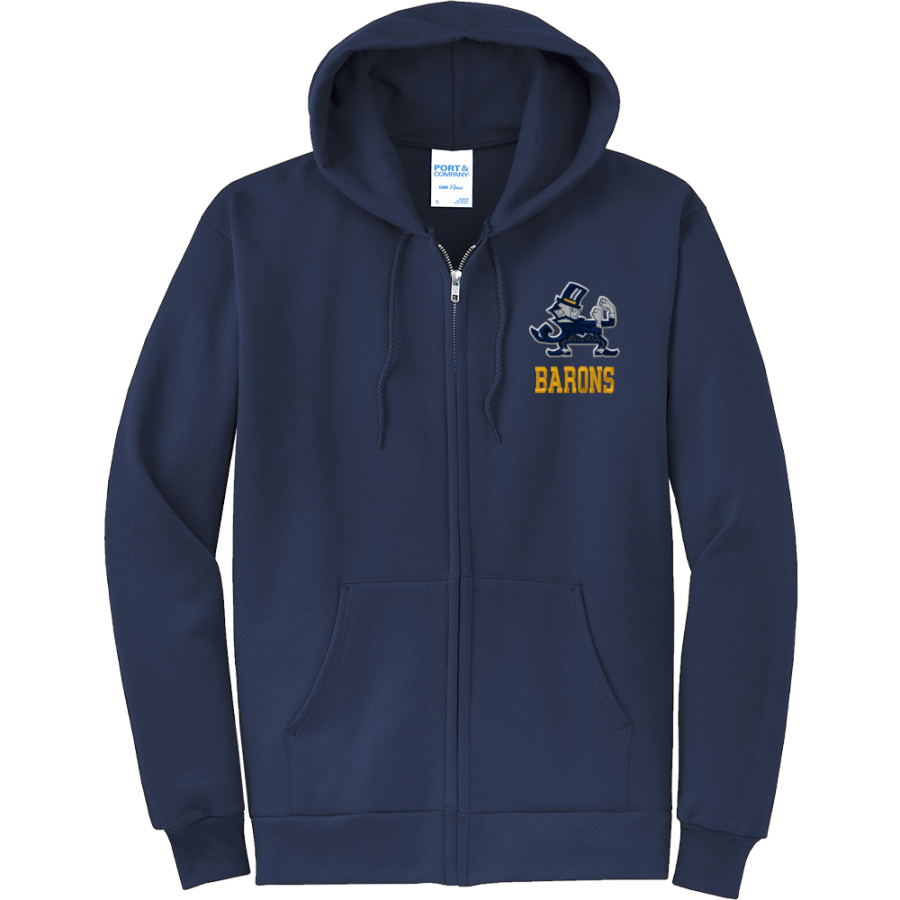 BETHESDA-CHEVY CHASE HIGH SCHOOL BARONS <span class="pdp-name-mascot">BETHESDA - CHEVY CHASE BARONS</span> Port & Company Men's Core Fleece Full-Zip Hooded Sweatshirt