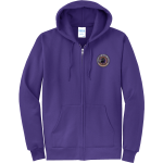 Skyline Gila River Mustangs <span class="pdp-name-mascot">Skyline Mustangs</span> Port & Company Men's Core Fleece Full-Zip Hooded Sweatshirt Front Thumbnail