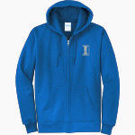 Immaculata Catholic School Eagles <span class="pdp-name-mascot">Immaculata Catholic School Eagles</span> Port & Company Men's Core Fleece Full-Zip Hooded Sweatshirt Front Thumbnail