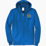HAPPY CAMP HIGH SCHOOL INDIANS <span class="pdp-name-mascot">HAPPY CAMP INDIANS</span> Port & Company Men's Core Fleece Full-Zip Hooded Sweatshirt Front Thumbnail
