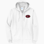 EVERETT HIGH SCHOOL CRIMSON TIDE Port & Company Men's Core Fleece Full-Zip Hooded Sweatshirt Front Thumbnail