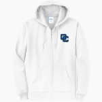 CHINO HIGH SCHOOL COWBOYS <span class="pdp-name-mascot">CHINO COWBOYS</span> Port & Company Men's Core Fleece Full-Zip Hooded Sweatshirt Front Thumbnail