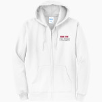 Browns River Falcons Port & Company Men's Core Fleece Full-Zip Hooded Sweatshirt Front Thumbnail