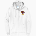 Au Gres-Sims HIGH SCHOOL WOLVERINES <span class="pdp-name-mascot">AU GRES - SIMS WOLVERINES</span> Port & Company Men's Core Fleece Full-Zip Hooded Sweatshirt Front Thumbnail