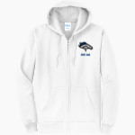 RIVER OAKS HIGH SCHOOL MUSTANGS <span class="pdp-name-mascot">RIVER OAKS MUSTANGS</span> Port & Company Men's Core Fleece Full-Zip Hooded Sweatshirt Front Thumbnail