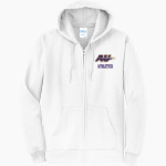 Alfred University Saxons <span class="pdp-name-mascot">Alfred University Saxons</span> Port & Company Men's Core Fleece Full-Zip Hooded Sweatshirt Front Thumbnail