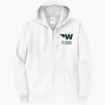 WAYNFLETE SCHOOL FLYERS <span class="pdp-name-mascot">WAYNFLETE FLYERS</span> Port & Company Men's Core Fleece Full-Zip Hooded Sweatshirt Front Thumbnail