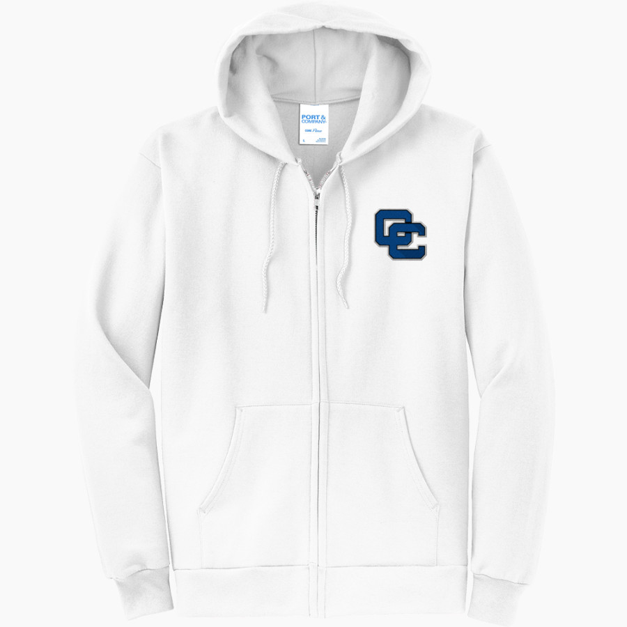 CHINO HIGH SCHOOL COWBOYS <span class="pdp-name-mascot">CHINO COWBOYS</span> Port & Company Men's Core Fleece Full-Zip Hooded Sweatshirt