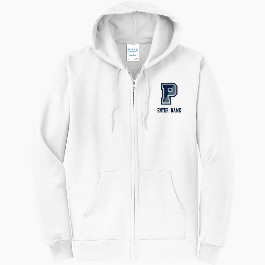 SAINT VINCENT PALLOTTI H S PANTHERS <span class="pdp-name-mascot">SAINT VINCENT PALLOTTI PANTHERS</span> Port & Company Men's Core Fleece Full-Zip Hooded Sweatshirt
