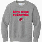 Benedictine University Mesa Redhawks Port & Company Youth Core Fleece Crewneck Sweatshirt Front Thumbnail