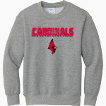 SHAW HIGH SCHOOL CARDINALS Port & Company Youth Core Fleece Crewneck Sweatshirt Front Thumbnail