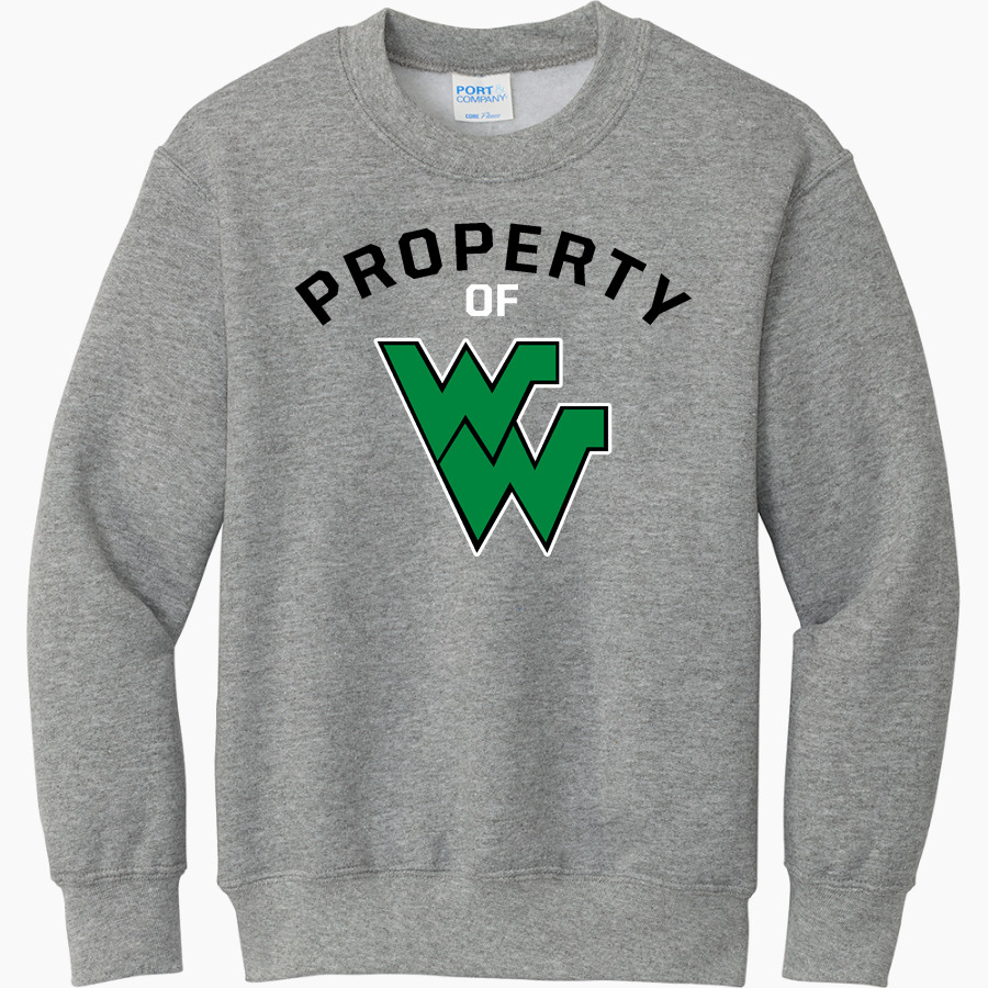 WEEKI WACHEE HIGH SCHOOL HORNETS <span class="pdp-name-mascot">WEEKI WACHEE HORNETS</span> Port & Company Youth Core Fleece Crewneck Sweatshirt