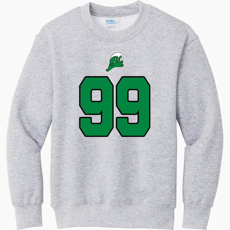 MEADE COUNTY HIGH SCHOOL GREENWAVES Port & Company Youth Core Fleece Crewneck Sweatshirt