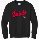 Santa Barbara Saints Football <span class="pdp-name-mascot">Santa Barbara Saints Football</span> Port & Company Youth Core Fleece Crewneck Sweatshirt Front Thumbnail