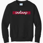 Owego-apalachin Indians Port & Company Youth Core Fleece Crewneck Sweatshirt Front Thumbnail