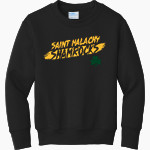 Saint Malachy Shamrocks Port & Company Youth Core Fleece Crewneck Sweatshirt Front Thumbnail