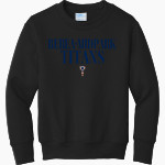 BEREA-MIDPARK HIGH SCHOOL TITANS Port & Company Youth Core Fleece Crewneck Sweatshirt Front Thumbnail