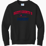 Scott County S Co <span class="pdp-name-mascot">Scott County S Co</span> Port & Company Youth Core Fleece Crewneck Sweatshirt Front Thumbnail