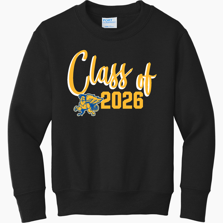 ARCHIMEDES ACADEMY Griffins Port & Company Youth Core Fleece Crewneck Sweatshirt