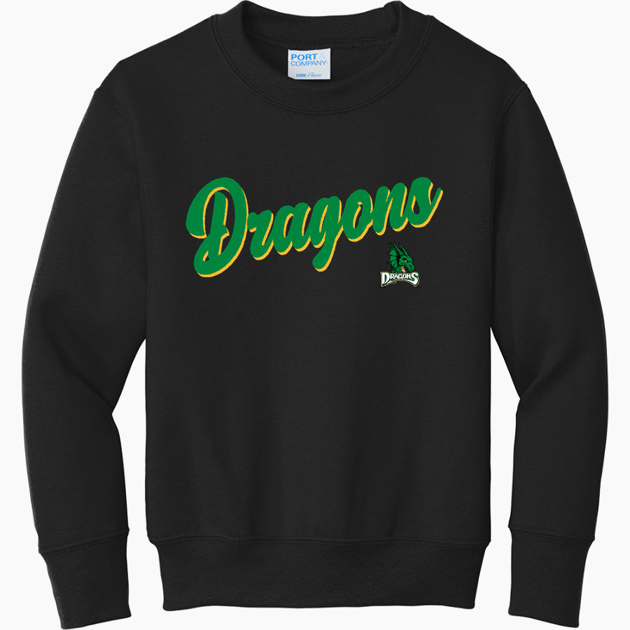 WEST DAVIDSON HIGH SCHOOL DRAGONS Port & Company Youth Core Fleece Crewneck Sweatshirt