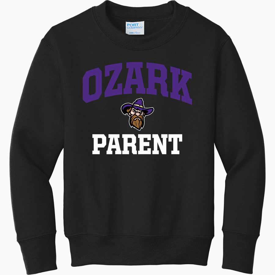 OZARK HIGH SCHOOL HILLBILLIES Port & Company Youth Core Fleece Crewneck Sweatshirt