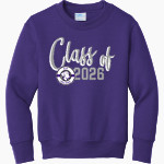 Shell Bank Brigade Port & Company Youth Core Fleece Crewneck Sweatshirt Front Thumbnail