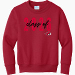 Benedictine University Mesa Redhawks Port & Company Youth Core Fleece Crewneck Sweatshirt Front Thumbnail