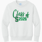 WEST MONONA HIGH SCHOOL SPARTANS Port & Company Youth Core Fleece Crewneck Sweatshirt Front Thumbnail