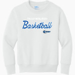 Strong Quality Basketball Association Basketball Port & Company Youth Core Fleece Crewneck Sweatshirt Front Thumbnail