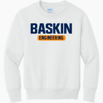 Baskin Engineering Sideline Store <span class="pdp-name-mascot">Baskin Engineering Banana Slugs</span> Port & Company Youth Core Fleece Crewneck Sweatshirt Front Thumbnail