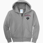 San Jacinto Valley Academy <span class="pdp-name-mascot">San Jacinto Valley Academy Wolves</span> Port & Company Youth Full Zip Hoody Front Thumbnail