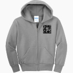 METRO ACADEMIC & CLASSICAL HIGH SCHOOL Online Store <span class="pdp-name-mascot">METRO ACADEMY & CLASSICAL METRO PANTHERS</span> Port & Company Youth Full Zip Hoody Front Thumbnail