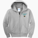 Mt. Madonna Jaguars <span class="pdp-name-mascot">Mt. Madonna High School Jaguars</span> Port & Company Youth Full Zip Hoody Front Thumbnail