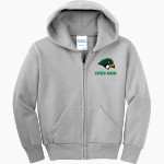 Woodlands Falcons Port & Company Youth Full Zip Hoody Front Thumbnail