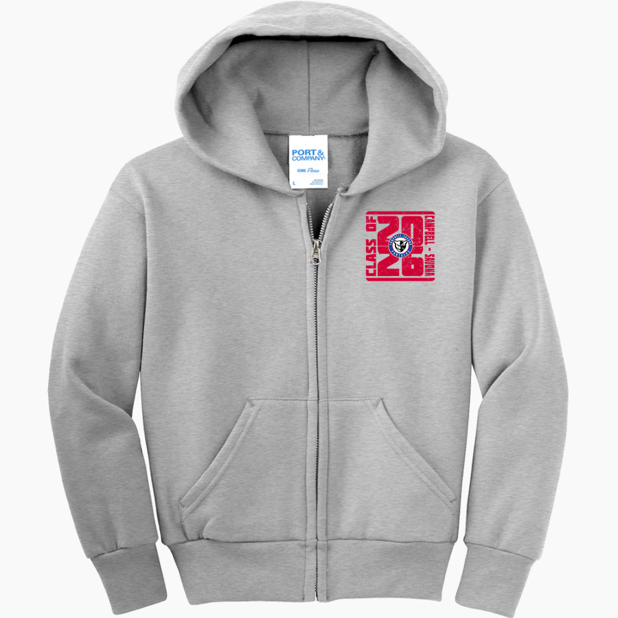 CAMPBELL-SAVONA HIGH SCHOOL PANTHERS <span class="pdp-name-mascot">CAMPBELL - SAVONA PANTHERS</span> Port & Company Youth Full Zip Hoody
