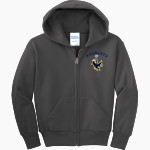 Charter School For Applied Technologies Port & Company Youth Full Zip Hoody Front Thumbnail