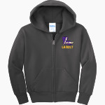 LA Bolt Baseball LA Bolt Baseball <span class="pdp-name-mascot">LA Bolt Baseball</span> Port & Company Youth Full Zip Hoody Front Thumbnail