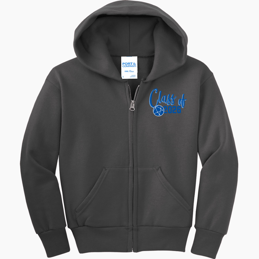 TST BOCES TST BOCES <span class="pdp-name-mascot">Tompkins-Seneca-Tioga Board of Cooperative Educational Services</span> Port & Company Youth Full Zip Hoody