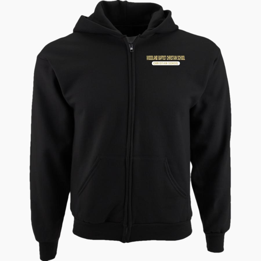 Woodland Baptist Eagles Port & Company Youth Full Zip Hoody