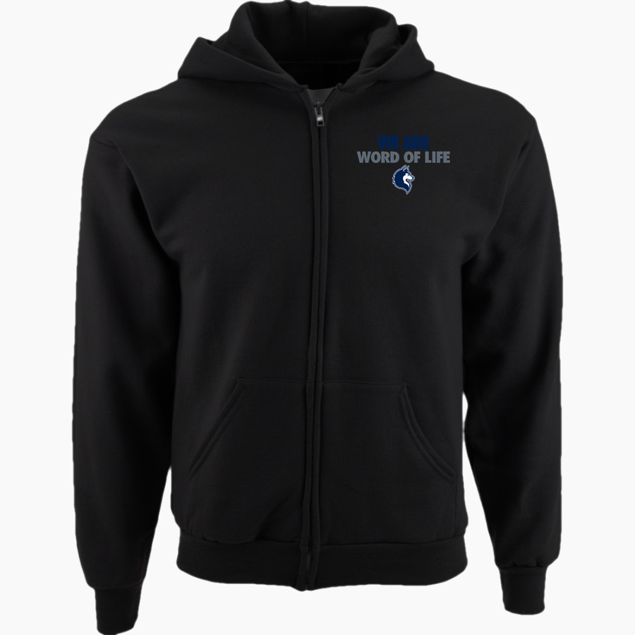 Word of Life Huskies Port & Company Youth Full Zip Hoody
