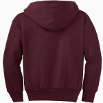 BUTTE CENTRAL CATHOLIC HIGH SCH MAROONS Port & Company Youth Full Zip Hoody Back Thumbnail