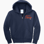 Helena Christian Rams <span class="pdp-name-mascot">Helena Christian School Rams</span> Port & Company Youth Full Zip Hoody Front Thumbnail