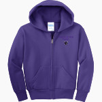 Arkansas Christian Knights Port & Company Youth Full Zip Hoody Front Thumbnail