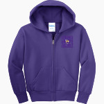 FARMINGTON HIGH SCHOOL FARMERS <span class="pdp-name-mascot">FARMINGTON FARMERS</span> Port & Company Youth Full Zip Hoody Front Thumbnail