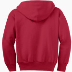 PURCELL HIGH SCHOOL DRAGONS Port & Company Youth Full Zip Hoody Back Thumbnail