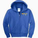 MASON CO CENTRAL HIGH SCHOOL SPARTANS Port & Company Youth Full Zip Hoody Front Thumbnail