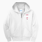 Dunedin Falcons Port & Company Youth Full Zip Hoody Front Thumbnail